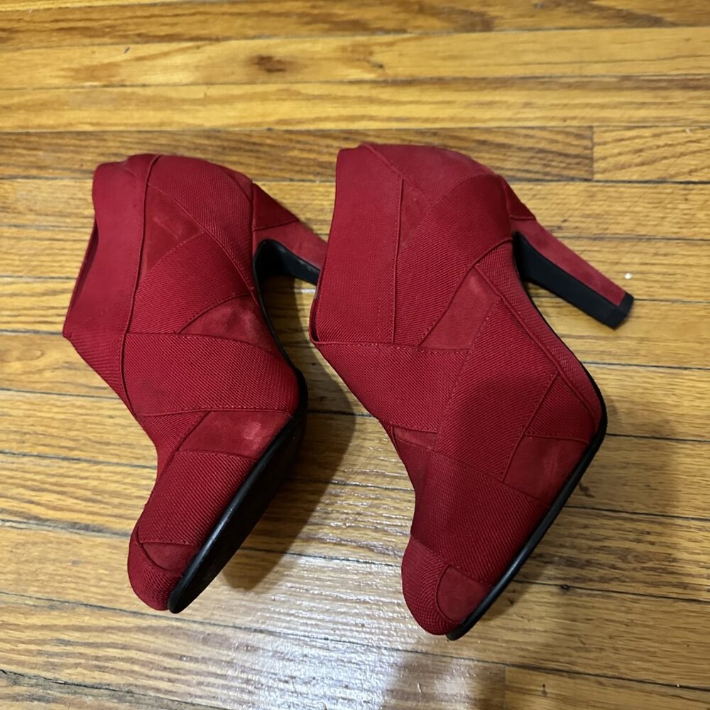 United Nude Red Booties Sz 8 - barely worn!